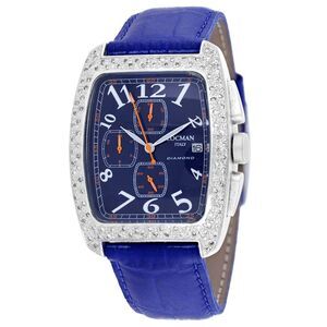 Locman Women's Diamond Classic Blue Dial Watch - 487BL2D/BL